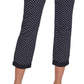 Tommy Hilfiger Women's Dot Print Chino Pants Blue Size 4