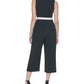 Tommy Hilfiger Women's Colorblocked Belted Jumpsuit Black Size 16