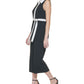 Tommy Hilfiger Women's Colorblocked Belted Jumpsuit Black Size 16