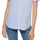 Tommy Hilfiger Women's Cotton Camp Shirt Blue Size X-Large