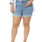 Tommy Hilfiger Women's Th Flex Plus Size 5 Denim Shorts Blue Size 22W