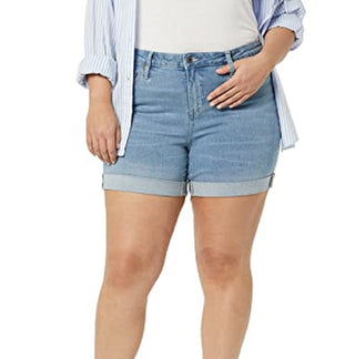 Tommy Hilfiger Women's Th Flex Plus Size 5 Denim Shorts Blue Size 22W