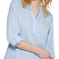 Tommy Hilfiger Women's Striped Cotton Tunic Top Blue