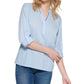 Tommy Hilfiger Women's Striped Cotton Tunic Top Blue
