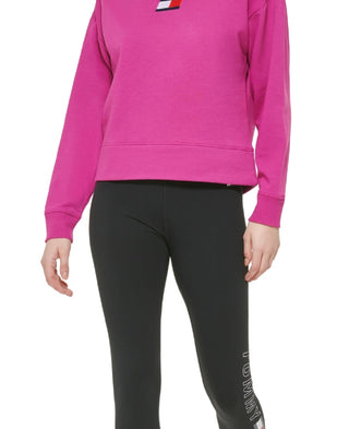 Tommy Hilfiger Women's Logo Sweatshirt Pink Size Small