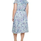 Tommy Hilfiger Women's Floral Chiffon Fit & Flare Dress Blue Size Petite Small