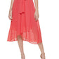 Tommy Hilfiger Women's Surplice Midi Dress Red Size 14
