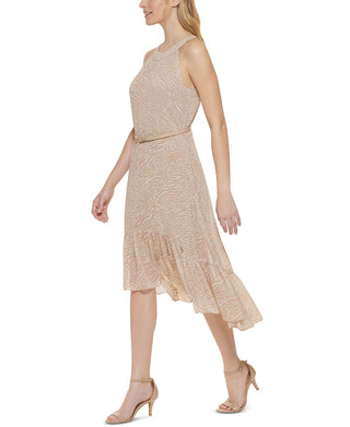 Tommy Hilfiger Women's Sleeveless Halter Dress Brown Size 2