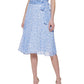 Tommy Hilfiger Women's Printed Capelet Midi Dress Blue Size 12