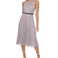 Tommy Hilfiger Women's Printed Belted Midi Dress Pink Size 8