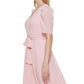 Tommy Hilfiger Women's Swiss Dot Fit & Flare Dress Pink Size 2