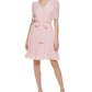 Tommy Hilfiger Women's Chiffon Fit & Flare Dress Pink Size 4Petite