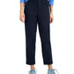 Tommy Hilfiger Women's Solid Cropped Utility Pants Blue Size X Small
