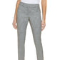 Tommy Hilfiger Women's Plaid Flex Fit Ankle Pants Gray Size 8