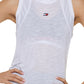 Tommy Hilfiger Women's Sport Mesh Panel Tie Back Top White Size X-Small