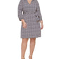 Tommy Hilfiger Women's Geo Print Jersey Shirtdress Blue Size 18W