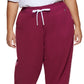 Tommy Hilfiger Women's Pocketed Tie High Waist Sweatpants Purple Size 2X