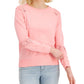 Tommy Hilfiger Women's Solid Lace TrimTop Pink Size Medium