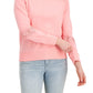 Tommy Hilfiger Women's Solid Lace TrimTop Pink Size Medium
