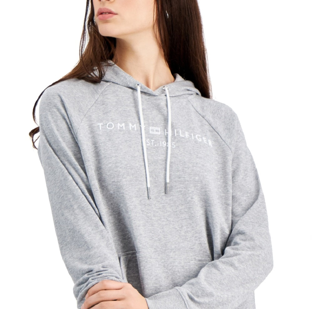 Tommy Hilfiger Women's Hoodie Tunic Gray Size Large