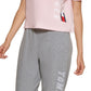 Tommy Hilfiger Women's Cropped Logo T Shirt Pink Size XX Large