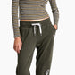 Tommy Jeans Women's Linear Logo Jogger Pants Green Size X-Large