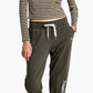 Tommy Jeans Women's Linear Logo Jogger Pants Green Size Large