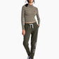 Tommy Jeans Women's Linear Logo Jogger Pants Green Size Large