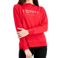 Tommy Hilfiger Women's Comfy Cozy Sweatshirt Red Size Small