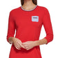 Tommy Hilfiger Women's 3/4 Sleeve Crew Neck ShorT-Shirt Dress Red Size X-Large