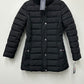 Tommy Hilfiger Women's Faux Fur Trim Hooded Puffer Coat Black Size X-Small