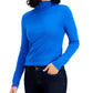 Tommy Hilfiger Women's Cotton Turtleneck Top Blue Size Large