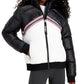 Tommy Hilfiger Women's Sport Colorblocked Puffer Jacket Black Size X-Small
