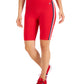 Tommy Hilfiger Women's High Rise Biker Short Red Size X-Large