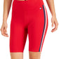 Tommy Hilfiger Women's High Rise Biker Short Red Size X-Large