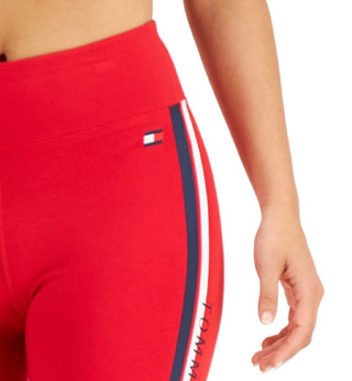 Tommy Hilfiger Women's High Rise Biker Short Red Size X-Large