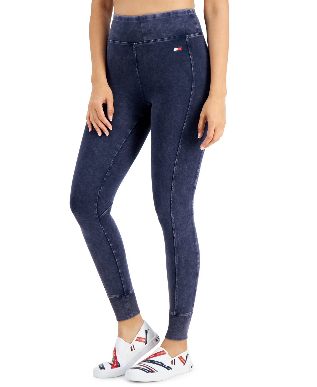 Tommy Hilfiger Women's High Rise Full Length Jeggings Blue Size X Large