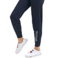 Tommy Hilfiger Women's Embroidered Logo Smooth Knit Joggers Blue Size X-Small