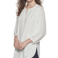 Tommy Hilfiger Women's Long Sleeve Woven Tunic White Size X-Large