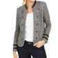 Tommy Hilfiger Women's Military Band Jacket Gray Size X-Small
