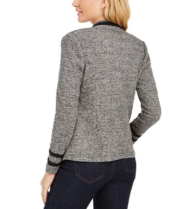 Tommy Hilfiger Women's Military Band Jacket Gray Size X-Small