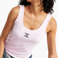 Tommy Jeans Women's Ribbed Tank Top Pink Size Large