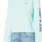Tommy Jeans Women's Logo Sleeve Sweatshirt Blue Size Medium