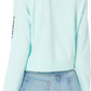 Tommy Jeans Women's Logo Sleeve Sweatshirt Blue Size Medium