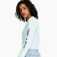 Tommy Jeans Women's Logo Sleeve Sweatshirt Blue Size X-Small
