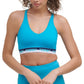 Tommy Hilfiger Women's Logo Fitness Sports Bra Blue Size X-Large