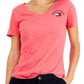 Tommy Jeans Women's V Neck Cotton T-Shirt Red Size Medium