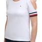 Tommy Hilfiger Women's Cold Shoulder Scoop Neck Top White Size Small