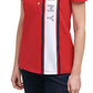 Tommy Hilfiger Women's Logo Polo Top Red Size Large