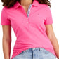 Tommy Hilfiger Women's Polo Shirt Pink Size Small